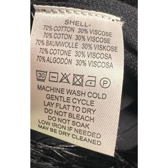 New Understated Leather x Free People River Walk Black Sm Fringe Poncho Sweater - Picture 7 of 9